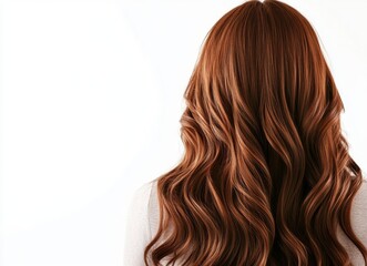 Naklejka premium woman with long hair