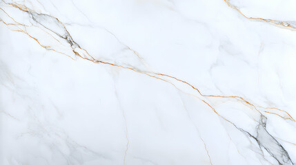 White Marble Texture with Gold Veins Background