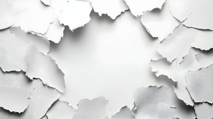 White Peeling Paint Texture Background