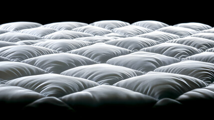 Fototapeta premium White Quilted Fabric Texture with Diamond Pattern