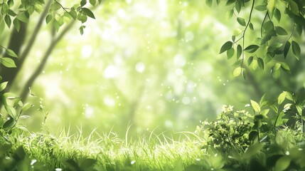 lush green forest background