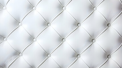 White Tufted Leather Texture Background