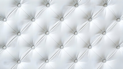 Fototapeta premium White Tufted Upholstery Texture Background