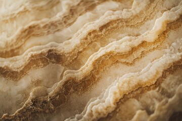 Close up Detailed Texture of Brown and Beige Onyx Stone Natural Marble Background Image