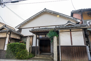 日本の岡山県岡山市庭瀬の歴史ある美しい風景