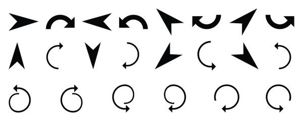 Arrows Set Vector – Collection of Modern, Simple Arrow Icons