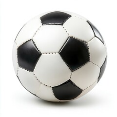 Soccer ball isolated on a clean white background for sports and athletic themed designs and illustrations