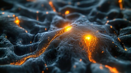 Brain circuitry with glowing off switch, symbolizing innovative anxiety control through scientific research.