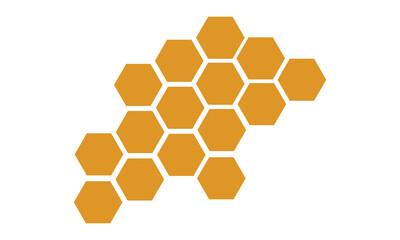 Honeycomb bee icon on white background. honeycomb icon for your web site design, logo, app, UI. flat style. honey&nbsp;comb&nbsp;sign.  Vector Illustration .