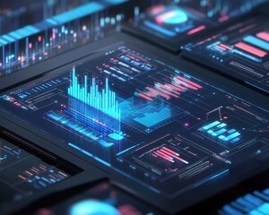 Obraz premium AI-Driven Business Analytics for Data Management and Strategy