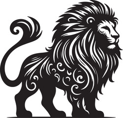 a lion vector silhouette