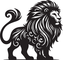 a lion vector silhouette