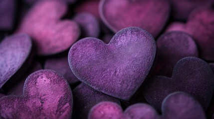 purple heart collection romantic background
