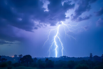 lightning in the city