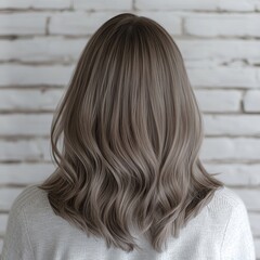 Naklejka premium woman with long hair