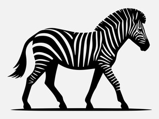 Zebra Silhouette Vector Illustration