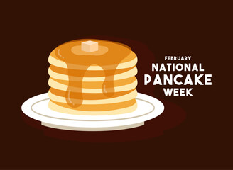 National Pancake Week. February.