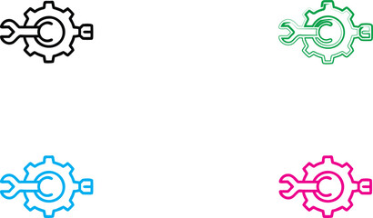 Decorative bows, simple line drawings, minimalist design, flat color illustrations, ribbon shapes, festive accents, gift wrapping elements, stylized bows, black red green blue outlines, clean graphic 