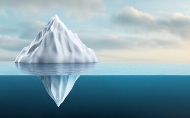 Obraz premium Majestic Iceberg in Tranquil Waters