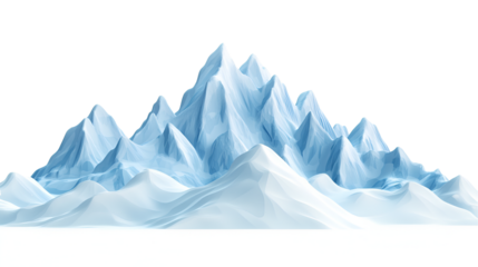 iceberg in the mountains