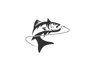 Fish vector single icon