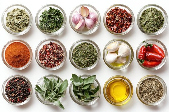 Vibrant herb & spice photography