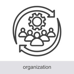 Organization Icon Element For Design Graphic