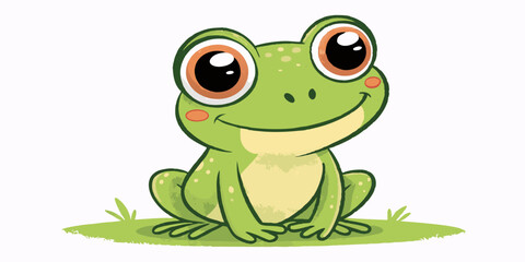 green frog cartoon