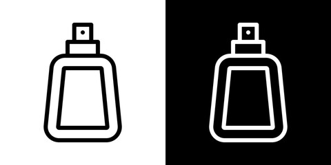 Parfum icons vectors set in stroke line style.