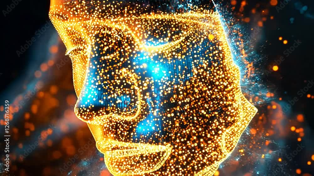Poster A vibrant representation of a cybersecurity shield enveloping a digital persona. The glow of interconnected data signifies a strong defense against online threats in a futuristic setting.