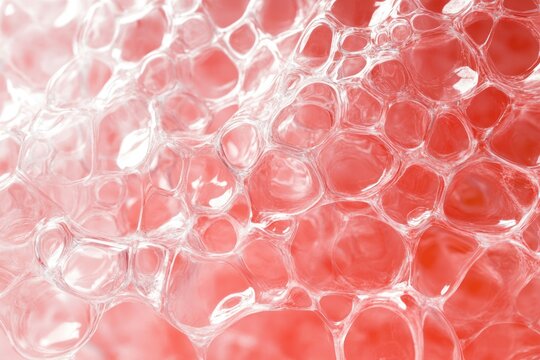 A zoomed-in visual of hydrated, healthy skin emphasizing its cellular structure