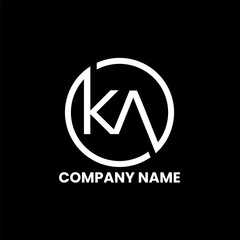 KA circle business logo design