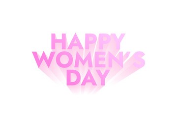 happy women's day 3D text