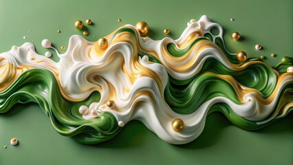 Abstract Swirling Paint Texture