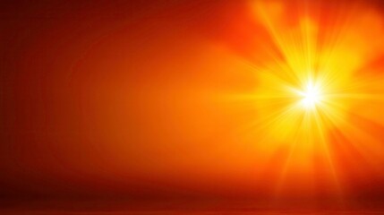 Obraz premium Golden Sunrise with Radiant Sun Burst Over Soft Horizon Glow