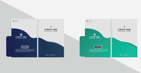 Unique mordern file folder design with RGB color mood and vector file