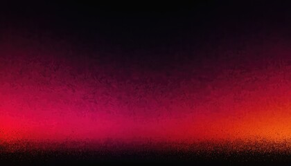 Dark red orange grainy gradient on black background wide banner size noise texture effect copy space
4