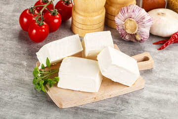 Greek traditional organic feta cheese