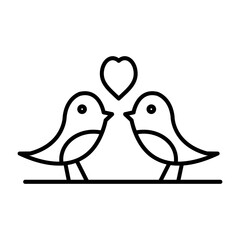 Birds Love Icon