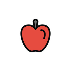 Red apple vector illustration design red apple icon
