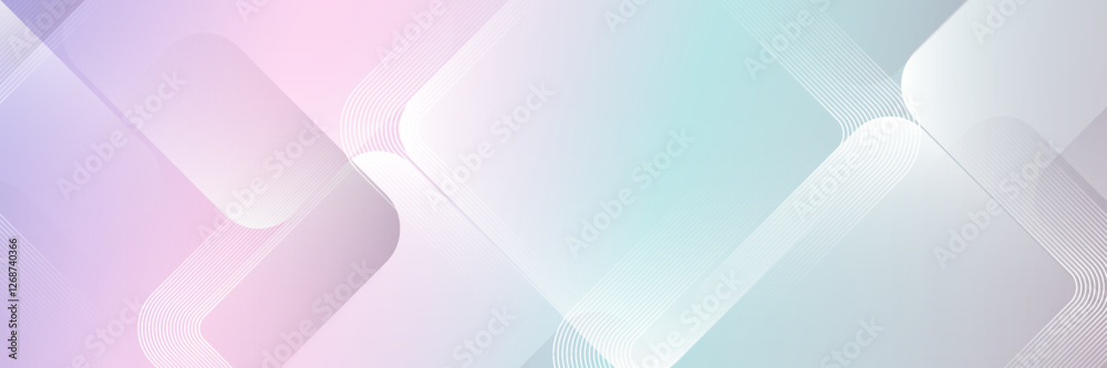 Poster soft pastel abstract geometric background with gradient shapes