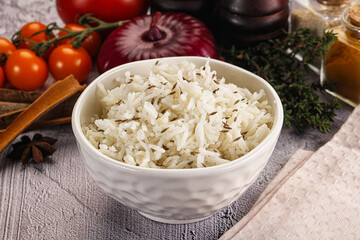 Indian cuisine jeera basmati rice