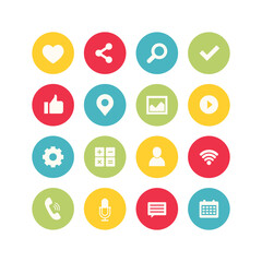 Flat web icon design