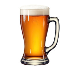 Beer glass with handle