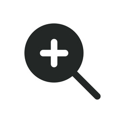 Fototapeta premium Zoom in icon design