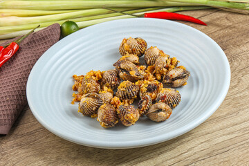 Blood Cockle Fried With Garlic