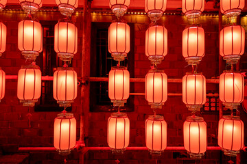 The alleys are filled with golden lanterns during the Spring Festival © onlyyouqj