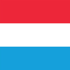 Flag of Luxembourg. Luxembourg square flag icon digital vector illustration