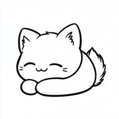 Fototapeta premium white vertebrate facial expression cat line art felidae felinae snout clip art carnivores