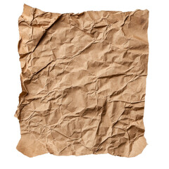 Obraz premium Crumpled Brown Paper Texture Suitable for Backgrounds, Crafts, and Creative Projects in Vintage and Rustic Style, Ideal for Various Art Applications
